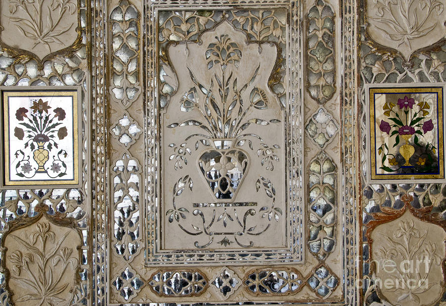 Shish Mahal. Mirror mosaic. Photograph by Elena Perelman