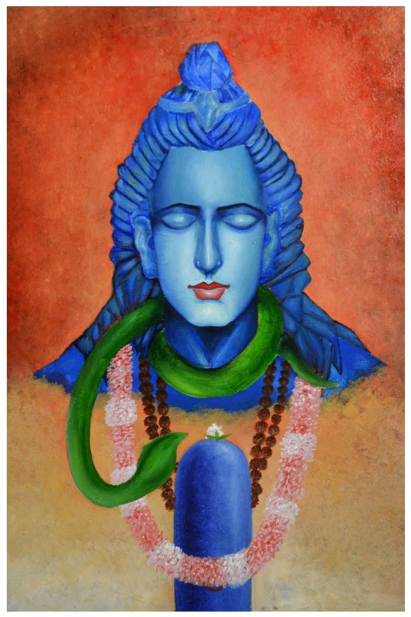 Shiva 1 Painting By Deepak Deshmukh