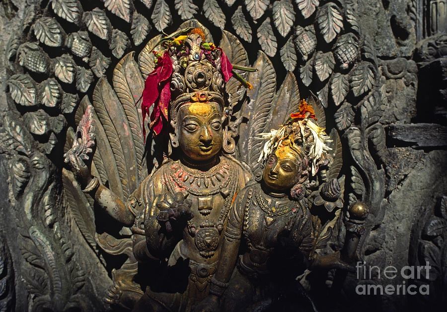 Shiva and Parvati - Pattan Royal Palace Nepal Photograph by Craig Lovell