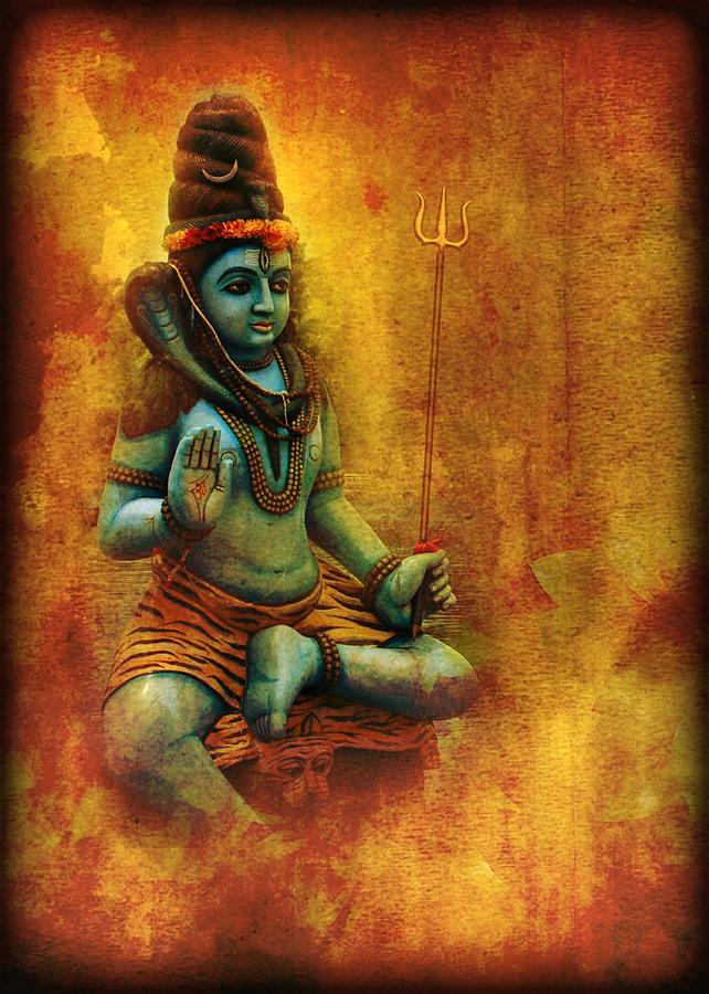 Shiva Hindu God 2 Digital Art by John Wills