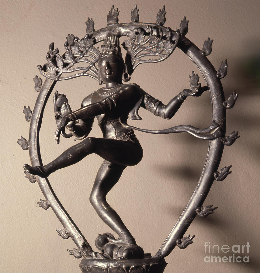 Shiva Nataraja as the Lord of the Dance Sculpture by Indian School