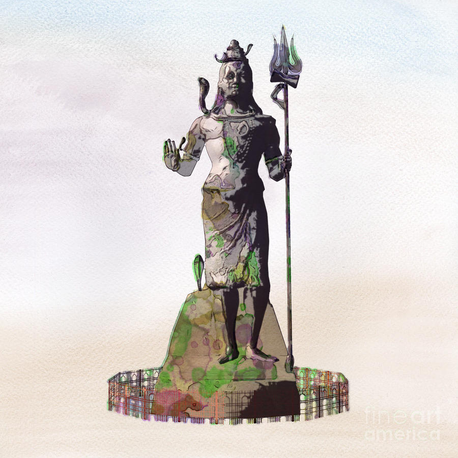 Fantasy Digital Art - Shiva, Pop Art by Mary Bassett by Esoterica Art Agency