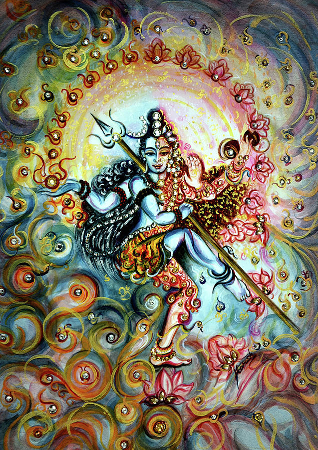 Shiva Shakti Painting by Harsh Malik