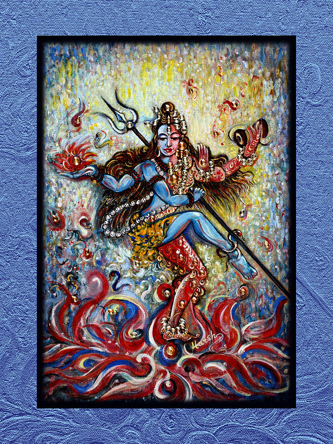 Abstract Digital Art - Shiva Shati - Eternal Dance by Harsh Malik