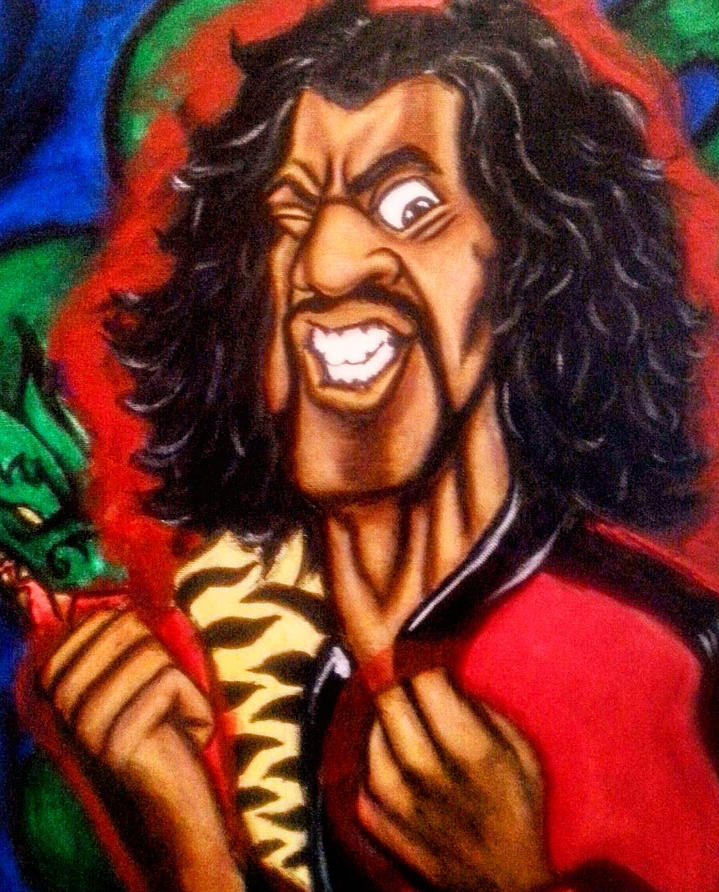 The Last Dragon Painting - Sho-nuff by Brian Doss