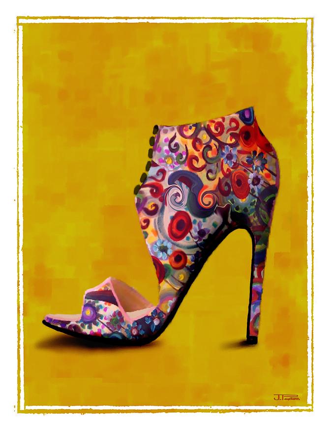 Shoe Illustration 1 Painting by Jann Paxton