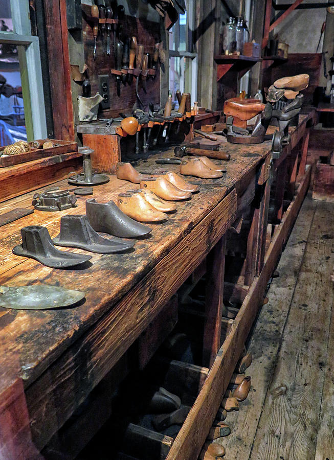 Tool Photograph - Shoemakers Work Bench by Dave Mills