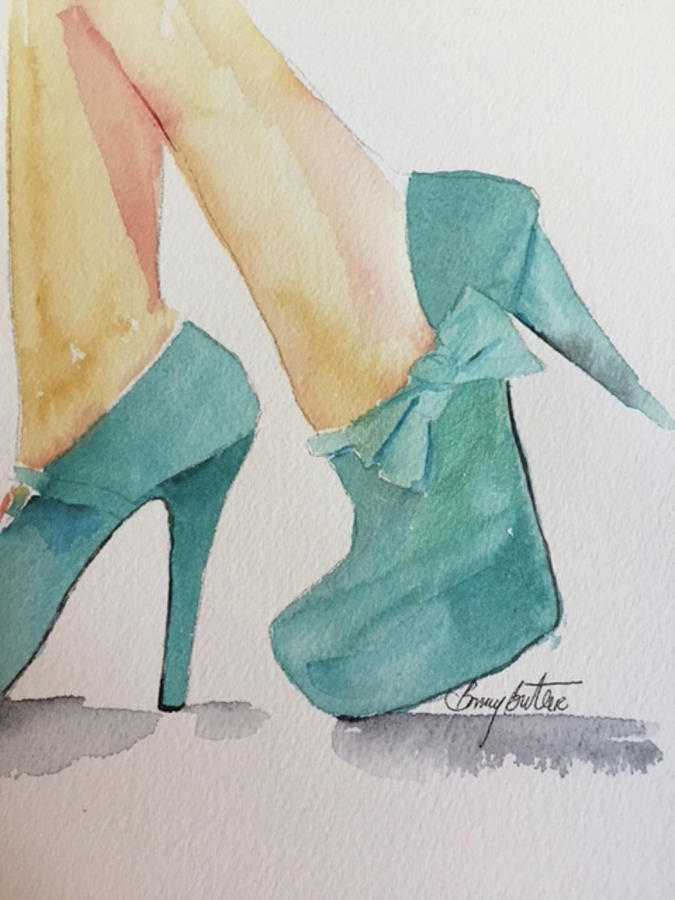 turquoise blue heels