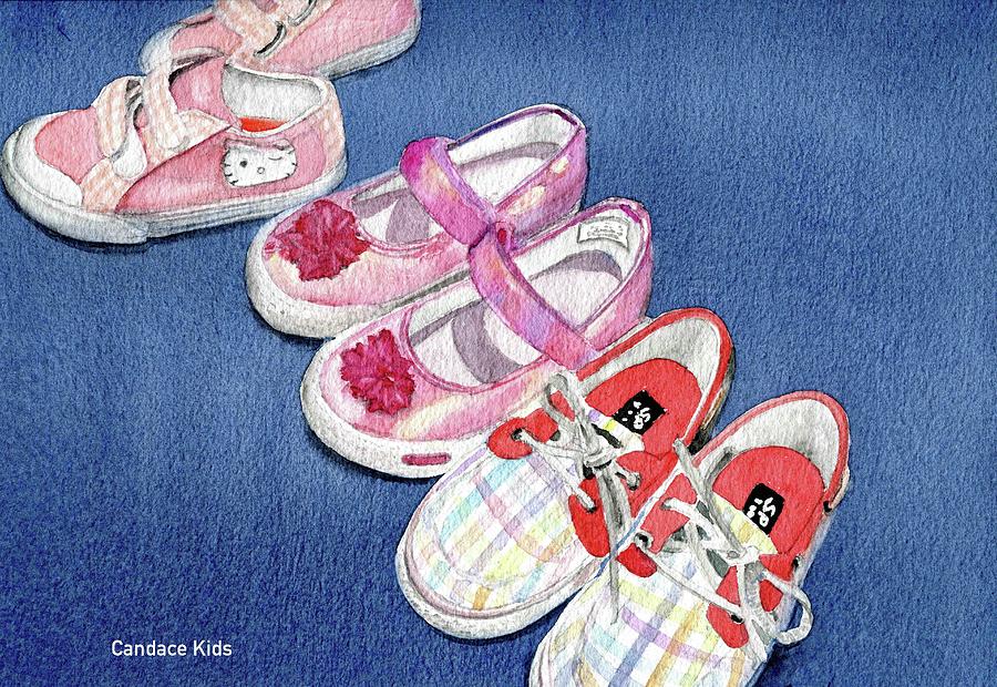 Shoes Painting By Candace Kids Fine Art America   Shoes Candace Kids 