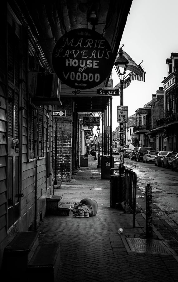 New Orleans Photograph - Shoes For Pillow In Black and White by Greg and Chrystal Mimbs