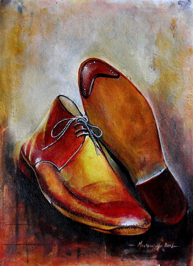 Shoes in Making Painting by Mrutyunjaya Dash - Fine Art America
