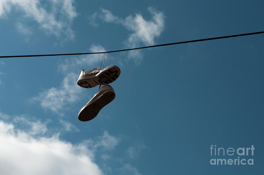 Shoes On A Wire Photograph by Gary Chapple - Fine Art America