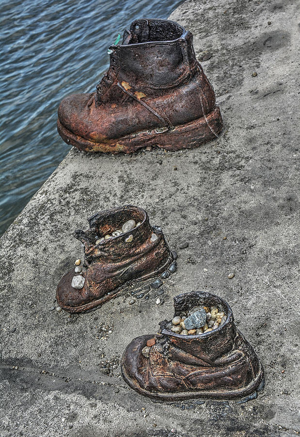 Shoes on the Danube Photograph by Michael Kirk