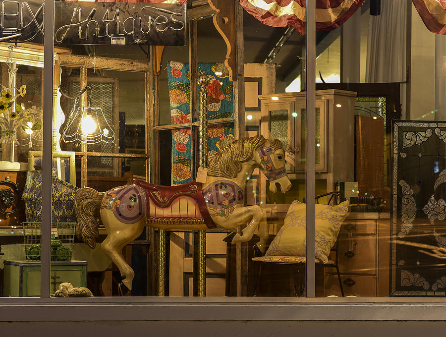 Shop Window at Night Photograph by Robert Potts