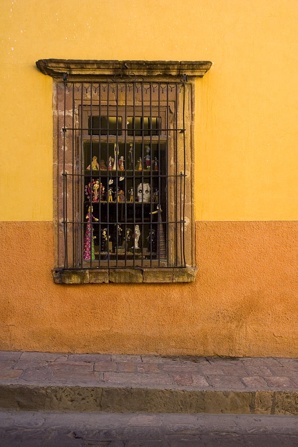 Architecture Photograph - Shop Window San Miguel de Allende by Carol Leigh