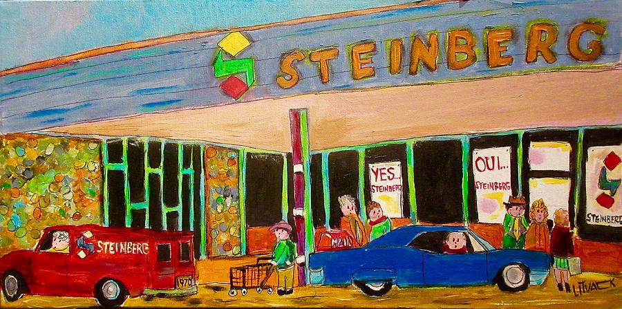 Shopping at Steinberg Painting by Michael Litvack