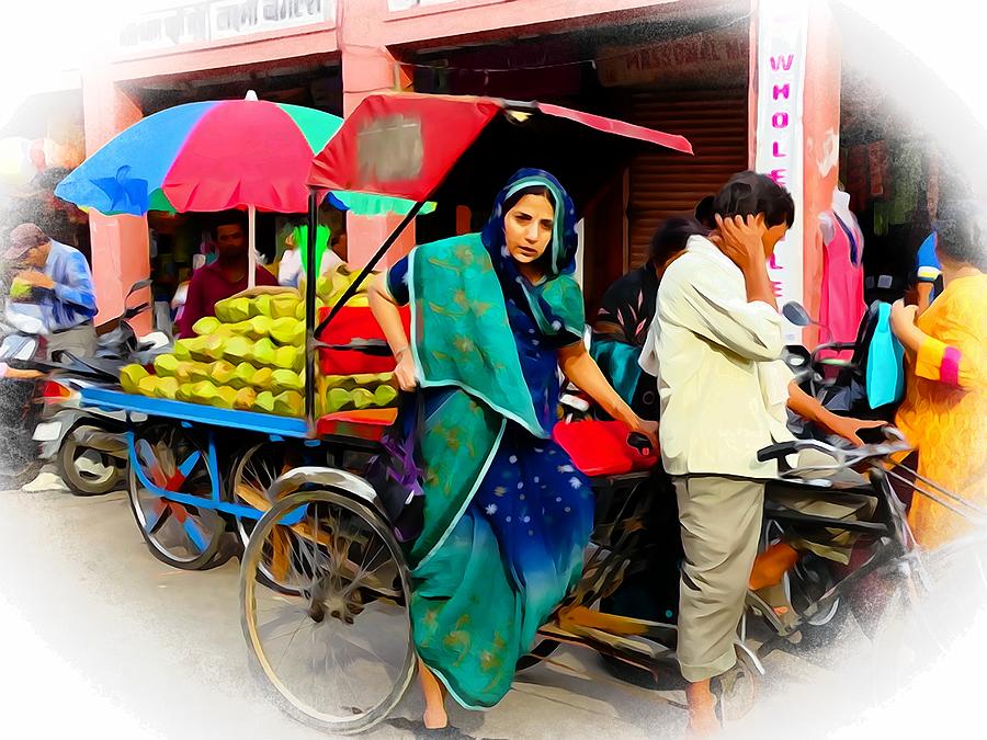 Shopping Bazaar Exotic Travel Street Scenes Rajasthan India Series 1a Photograph by Sue Jacobi