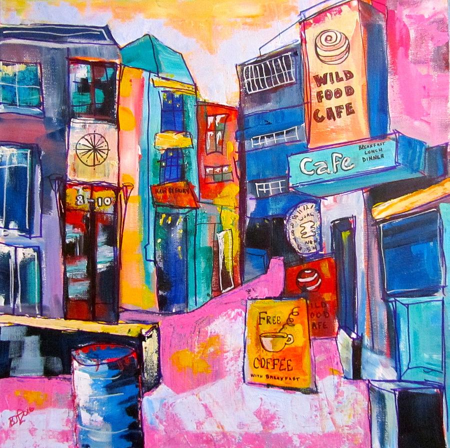Shopping Mall Painting by Barbara OToole