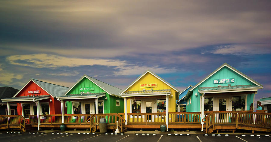 Shops of Ocean Shores Photograph by Dale Stillman