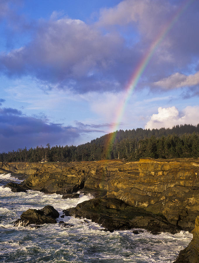 Shore Acres Rainbow Photograph by Robert Potts