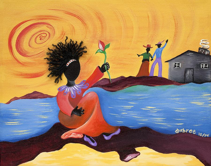 Shore Love Painting by Patricia Sabreee