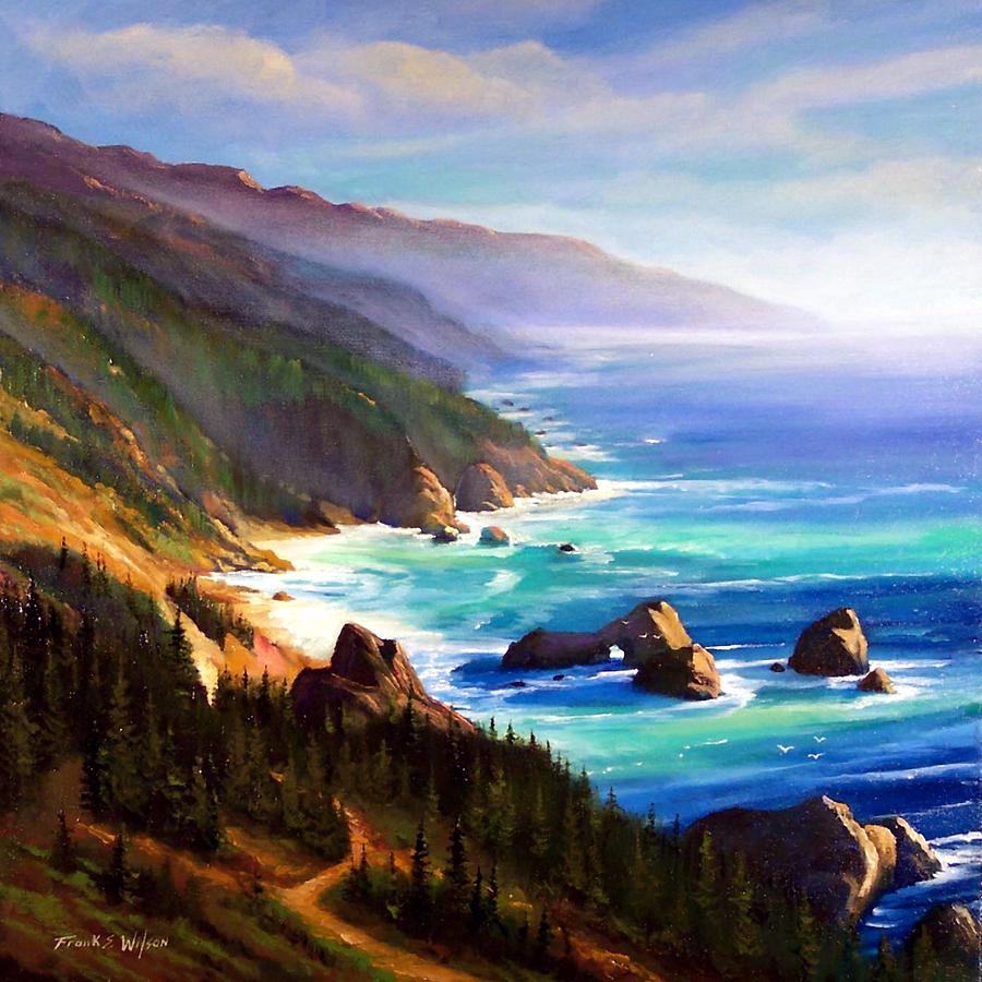 Shore Trail Painting by Frank Wilson