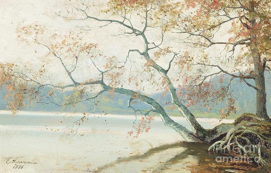 Shore tree Painting by Celestial Images