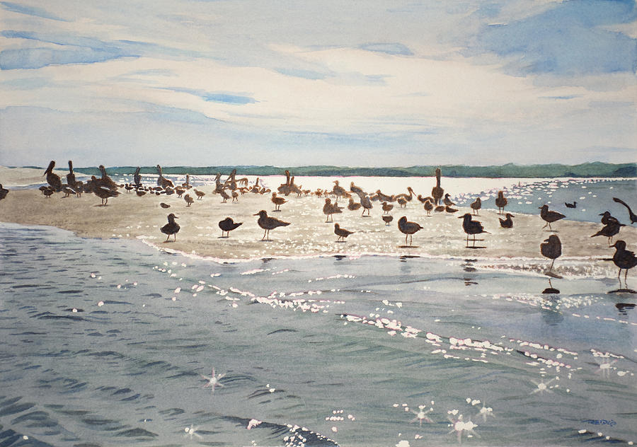 Shorebird Convention Painting by Christopher Reid