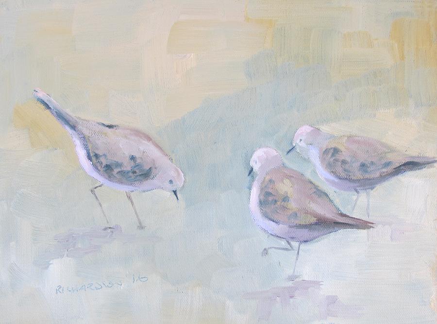 Shorebirds Painting by Susan Richardson