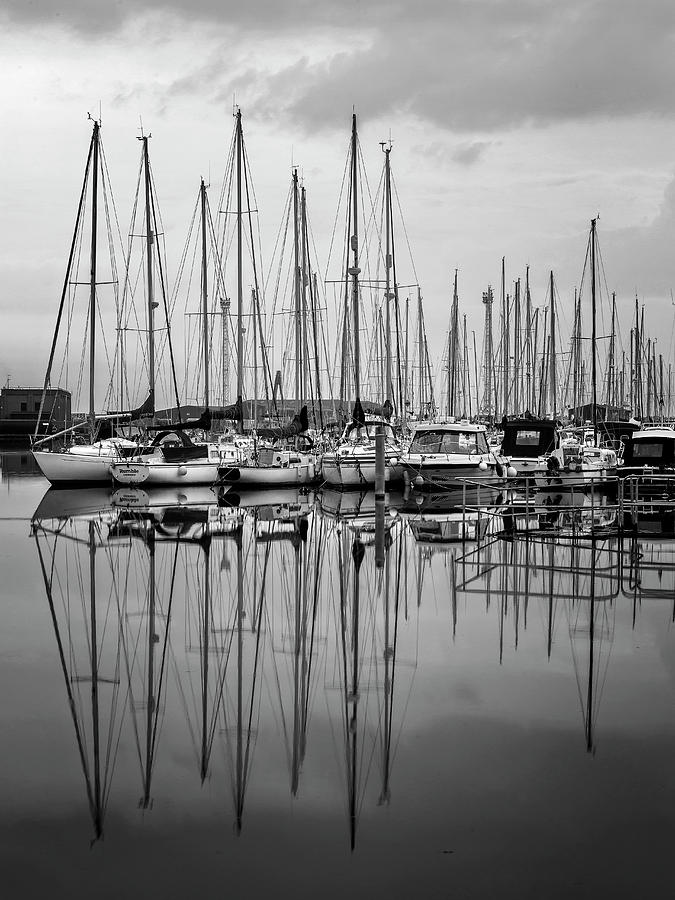Shoreham Yacht Club Reflections Photograph by Len Brook