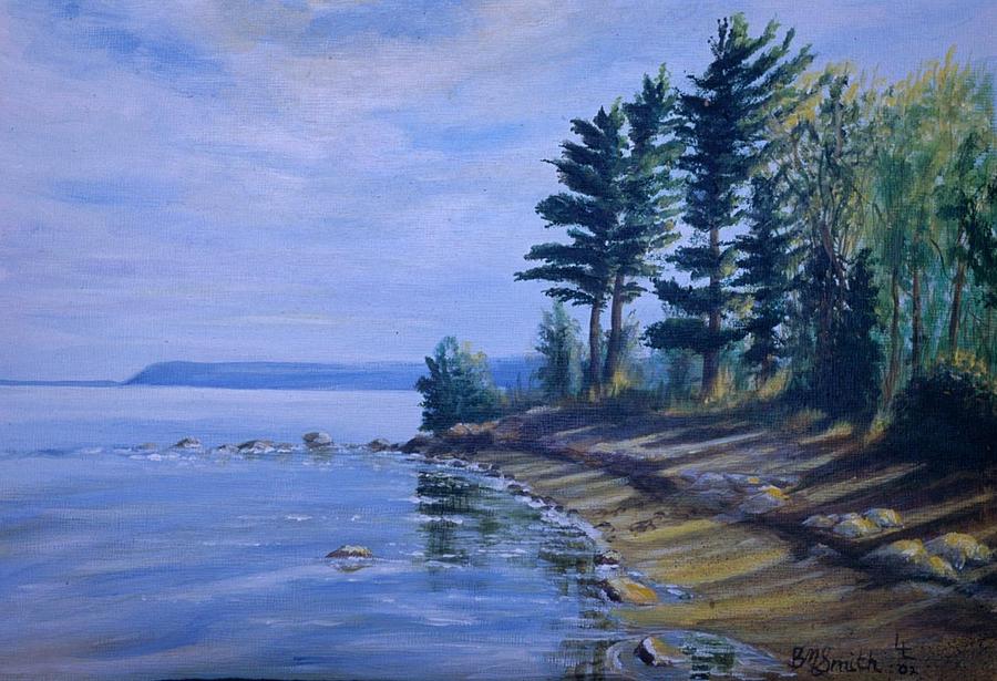 Shoreline Painting by Barbel Smith