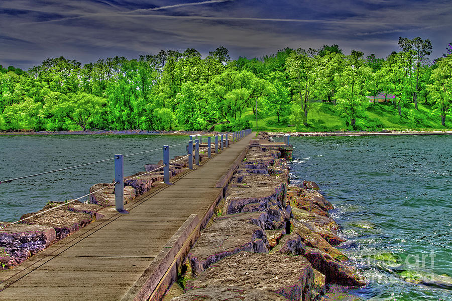 Shoreline by the Jetty Photograph by William Norton