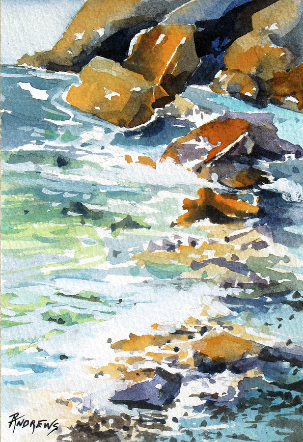 Shoreline Drift Painting by Rae Andrews