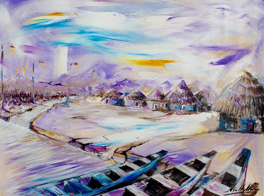 Shoreline Painting by Nii Hylton
