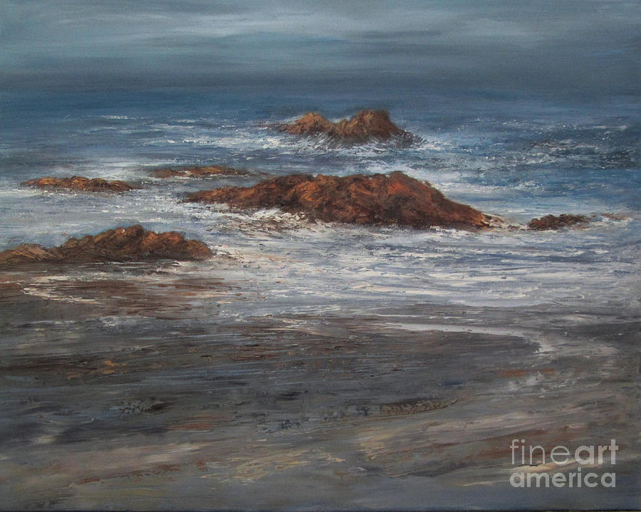 Shoreline Painting by Valerie Travers
