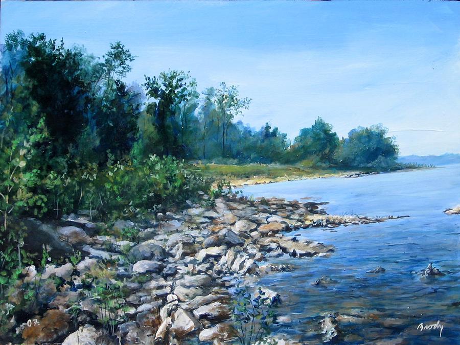 Shoreline Painting by William Brody
