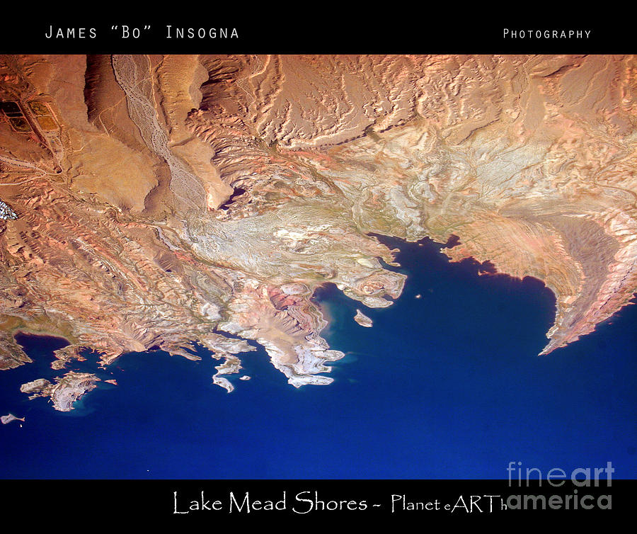 Shores of lake Mead Planet Art Photograph by James BO Insogna