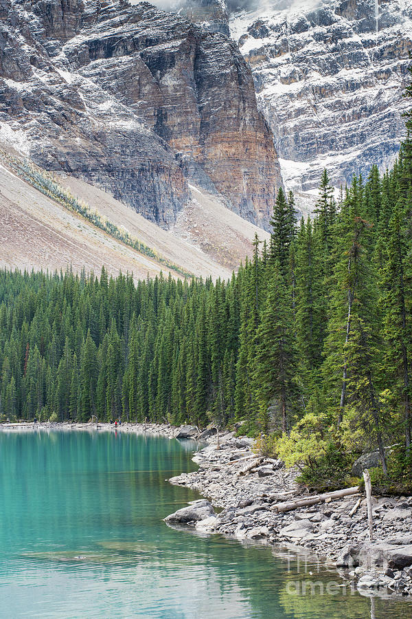 Shores of Lake Moraine Photograph by Mike Reid