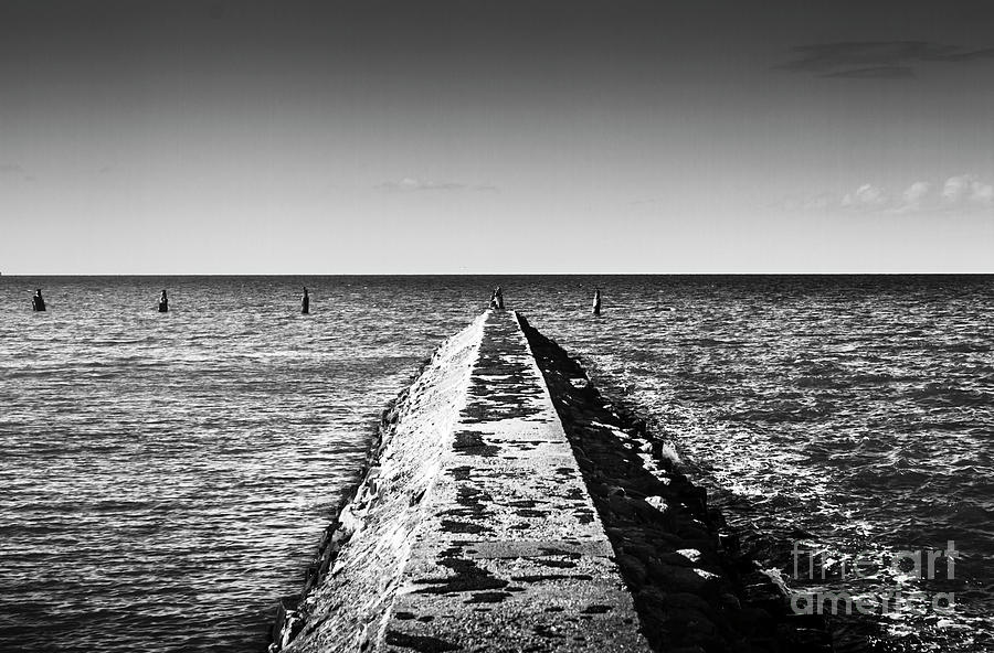 Shorncliffe pier old bathing enclosure Photograph by Jorgo Photography