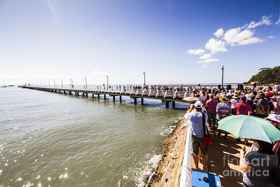 Shorncliffe pier re-opening 2016 Photograph by Jorgo Photography
