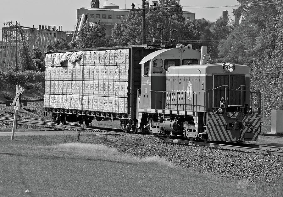 Short Train Passes Grace B W Photograph by Joseph C Hinson