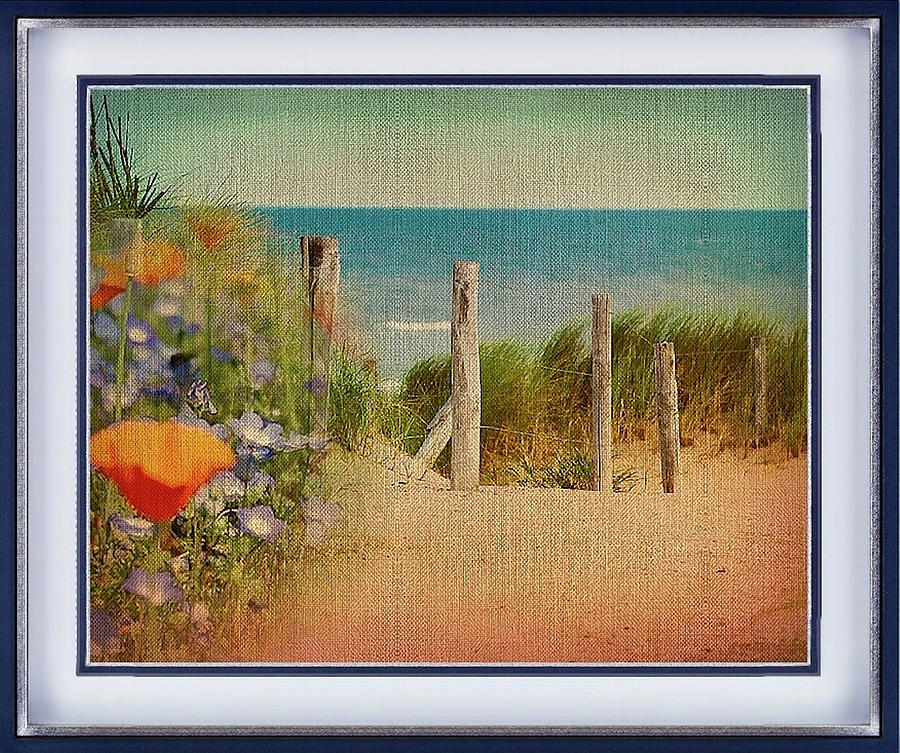 Flower Mixed Media - Shortcut To The Beach by Clive Littin