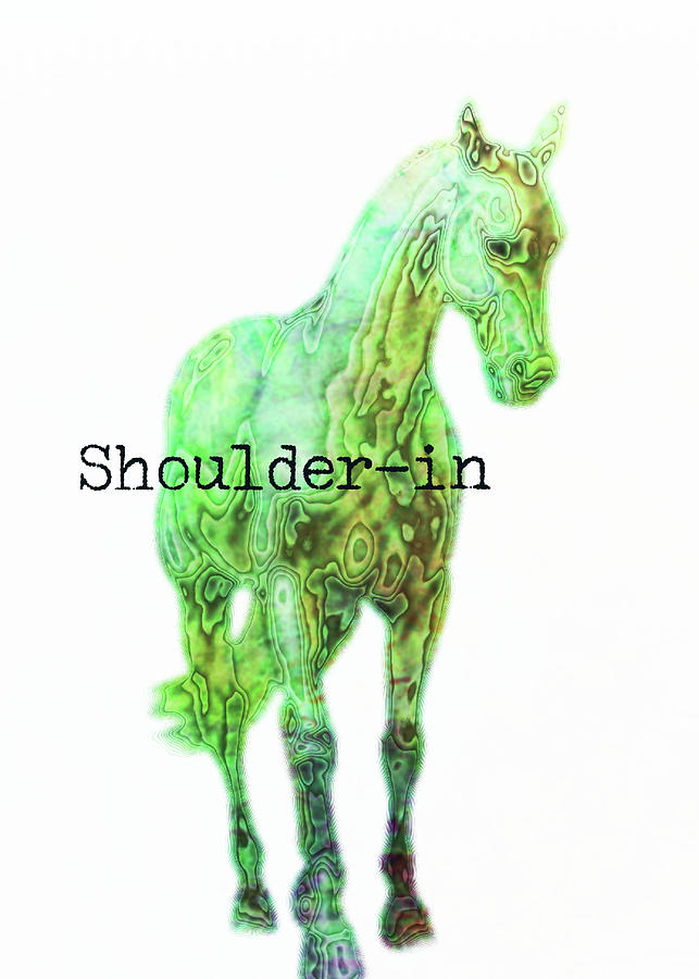 SHOULDER-IN WATERCOLOR quote Photograph by Dressage Design