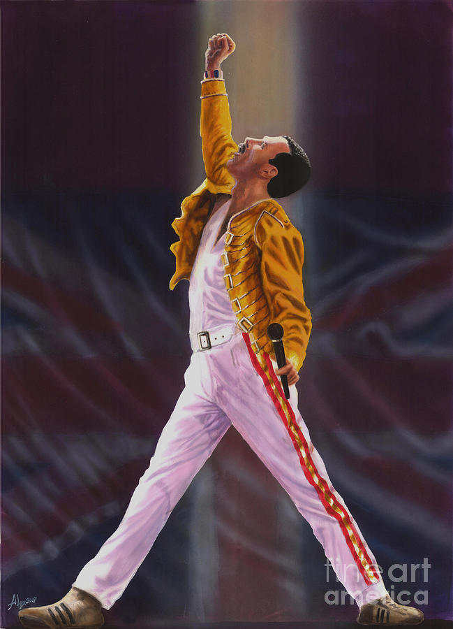 Freddie Mercury  Queen Show Must Go On Painting