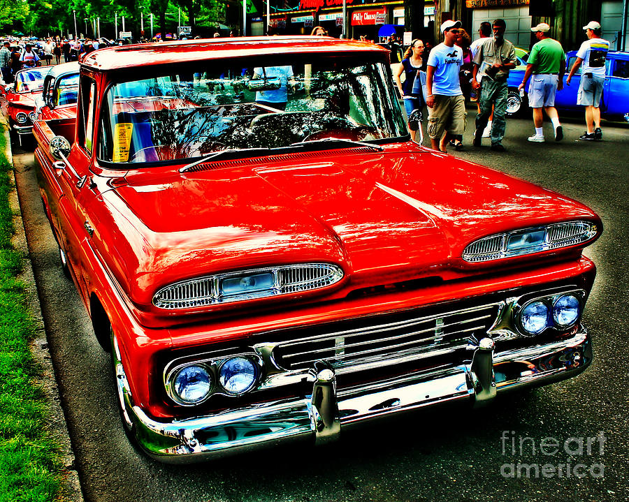 Show Red Pickup Photograph by Perry Webster