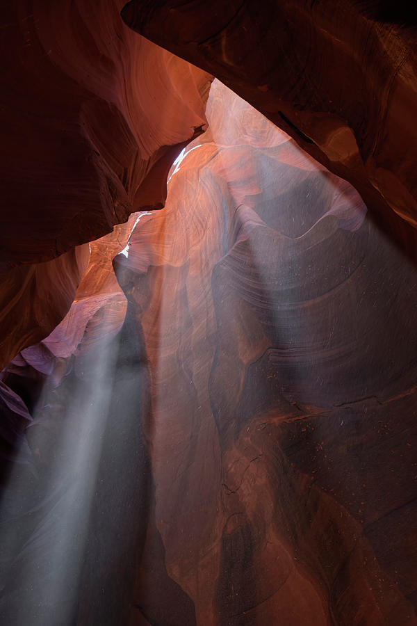 Antelope Canyon Photograph - Shower of Light by Lucinda Walter