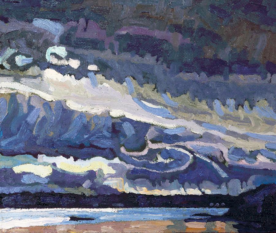 Showers Behind the Cold Front Painting by Phil Chadwick