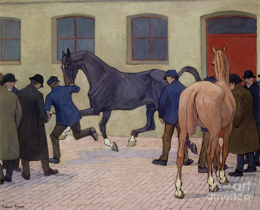 Showing at Tattersalls  Painting by Robert Bevan