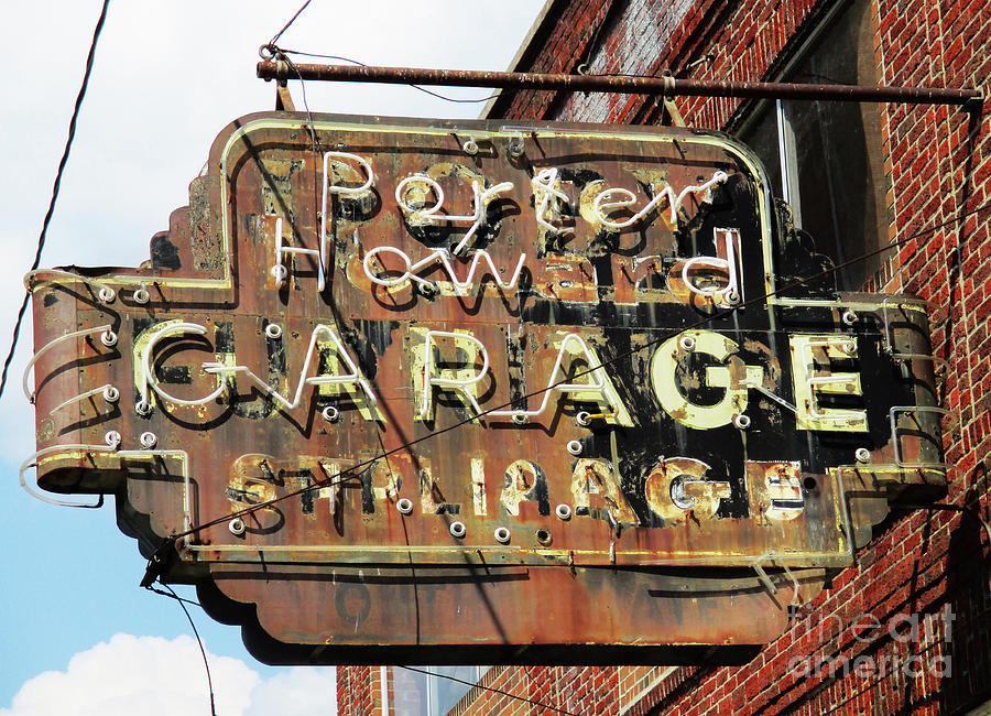 Shreveport Garage Sign Photograph by Randall Weidner