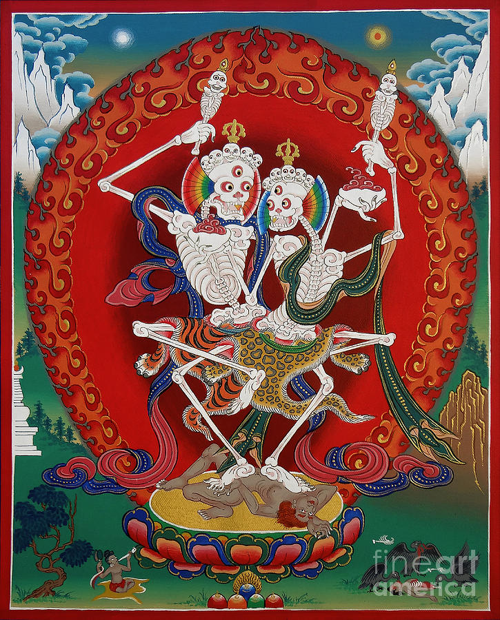 Shri Chittipati - Chokling Tersar Painting by Sergey Noskov